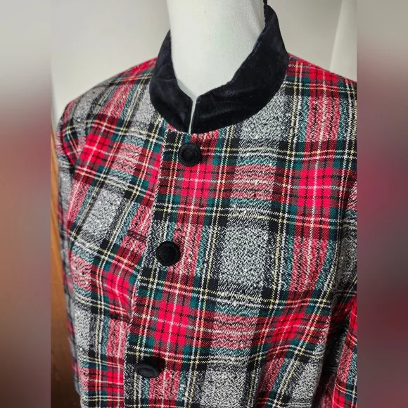 Vintage Pendleton Wool Holiday Plaid  Blazer - Picture 3 of 6